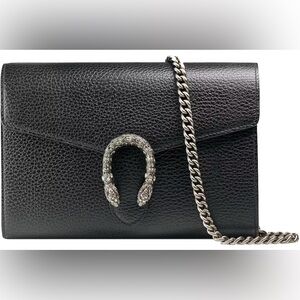 Gucci Dionysus Wallet on Chain
Leather Mini Black